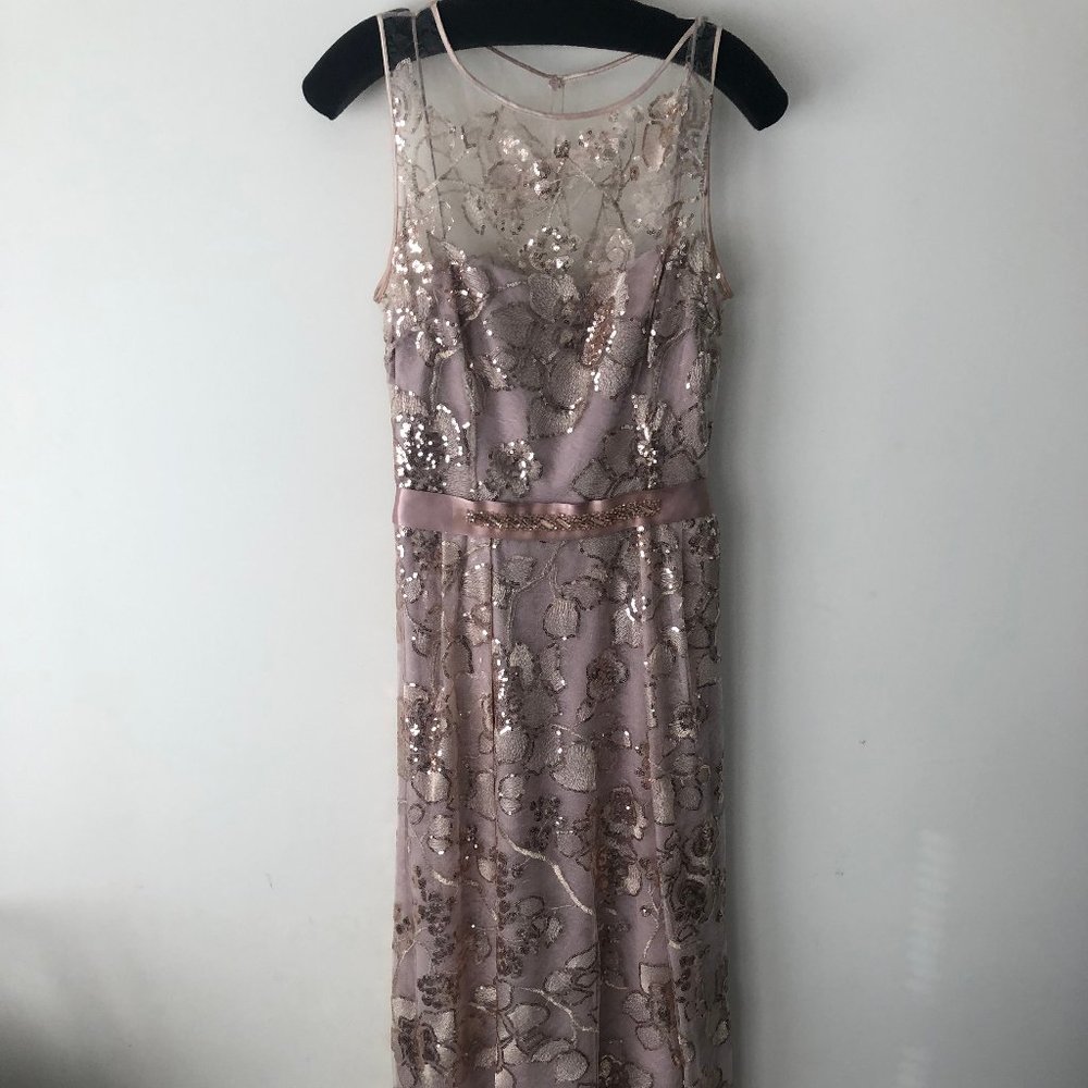 Rickie Freeman TERI JON Sequinced Gown w/Clutch